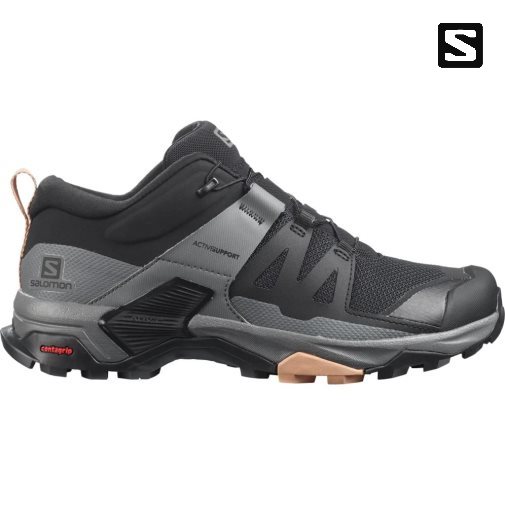 Black Salomon X Ultra 4 Women's Hiking Shoes | PH 65247O